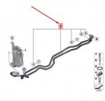 Bmw X3 X4 Transmission Oil Cooler Line Genuine 17227601763