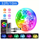 BJ-5VRGB 91.44cm-30.48m LED Tuled Magamistuppa Muusikaga S&uuml;nkroonimine, 16 pėdų / 5 m