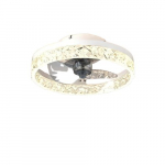 LED Kolme V&auml;rvi Muudetav LED Laeventilaator Lamp, Smėlio baltas