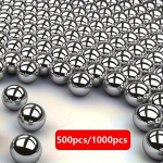 500/1000 tk T&auml;psed Volframterasest Kuulid 6mm - Poleeritud, Vastupidavad V&auml;liseikluste ja Hobide jaoks, 500vnt / mai&scaron;elis