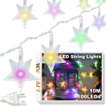 Elektritoitel staar-LED-valgustid LIVMAN GW-A0004, 10m, 100 LED-i