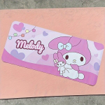 V&auml;line k&otilde;vaketas Kuromi ja My Melody hiirepadi, PU nahk ristk&uuml;lik laua matt., Melodija