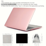 MacBook Air Kest Korpuse Komplekt 4-osaline Plastist Kaitse, Crystal Pink