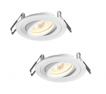 Sisseehitatud lamp GU10 Videx, valge, 2 tk