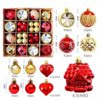 J&otilde;ulupallide komplekt eCarla, 40 tk., &Oslash; 1,38 - 6,5cm