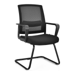 Costway Seljatoega v&otilde;rgust kontoritool, 60 x 54,5 x 94 cm ,Must