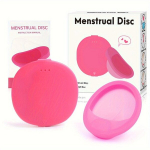 1tk Taaskasutatav 100% Pehme Silikoonist Menstruaalketas, Mitte-toksiline, Rožinis