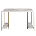 Kirjutuslaud Reader, valge/kuldne