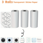 Veekindlad L&auml;bipaistvad Termokleebise Paberirullid HD Mini Printeritele