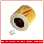 1/2tk HEPA filtrid Karcher WD2250 WD3.200 MV2 MV3 Tolmuimeja Osad &Otilde;hu Tolmufiltrid, 1 vnt