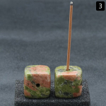 Looduslik Kiviviirukialus, Ruut Viirukialus, Mini Sisustus., Unakite