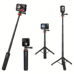 Sobib GoPro 12/11/10/9 Pikenduslatt Spordikaamera DJI Action 3 Selfiepulk Insta360X3 Tarvikud Telefon Statiiv.