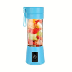 380ml 4 v&auml;rvi USB laetav kaasaskantav blender smuutideks ja kokteilideks, Sinine