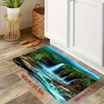 1tk Flanell 3D Tr&uuml;kitud P&otilde;randavaip Kosk Libisemisvastane Vaip Kodu Kaunistus, 19,68 x 31,49 colio ----50x80 cm