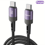 5A PD 240W Kiire Laadija USB-C Kaabel, Violetinė