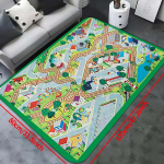 Laste M&auml;nguvaip Teevaip | 1,2cm Paks Spongiosa | &Otilde;ppe- ja M&auml;ngumatt | Pol&uuml;ester, Masinpestav., 80 * 120 cm / 31,49 * 47,24 colio