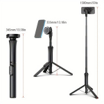 Selfie pulk (Selfie stick) Magnetiline Selfie Pulk Telefoni Statiiv Juhtmevaba Puldi Kaasaskantav.