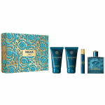 Kinkekomplekt Versace Eros - 100 ml EDP + 75 ml habemeajamisj&auml;rgne palsam + 75 ml du&scaron;igeel + 10 ml reisipihusti