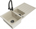 Graniidist k&ouml;&ouml;givalamu Mexen Andres koos segisti ja sifooniga, Beige+Black