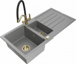 Graniidist k&ouml;&ouml;givalamu Mexen Andres koos segisti ja sifooniga, Grey+Black/Gold