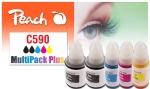 Laserprinteri kassett Peach tindikassett Canon CISS GI-590 MultiPack Plus remanufactured