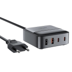 Acefast Z6 Charger Network GaN Desktop 2x USB-A | 2x USB-C PD 65W - Black