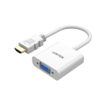 UNITEK adapter HDMI -> VGA, FULLHD 60HZ, WHT, M/F