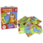 Logic Game Double-Sided Domino Animals Puzzle 10cm x 5cm 28 Pieces.