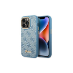 Guess GUHCP14XHG4SHB iPhone 14 Pro Max 6,7" blue hard case 4G Vintage Gold Logo