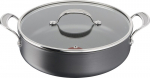 Tefal pann Jamie Oliver Cook's Classics HA Frying Pan with Glass Lid, 30cm/5,4 L, must