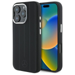 Mercedes MEHMP16X23SUVSK iPhone 16 Pro Max 6.9" czarny|black hardcase Silicone Vertical Tonal Stripes MagSafe