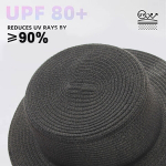 Naiste m&uuml;tsid, kokkupandav &otilde;lgk&uuml;bar: lame suvine naiste m&uuml;ts ranna- ja v&auml;litegevusteks, must