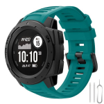 Asendusrihm Garmin Instinctile, Pehme Silikoonk&auml;epael, Tamsiai mėlyna