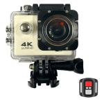 iWear K1 Ultra HD 4K 16Mpix Wi-Fi Spordikaamera koos 2'' LCD kaugjuhtimisega ja 8x kinnitussysteemiga Valge