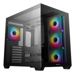 PC korpus - DEEPCOOL - R-CG530-BKADA4-G-1 - Mini torn - Mini-ITX / Micro-ATX / ATX & Micro-ATX formaat - 4 ARGB ventilaatorit - Must