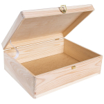 Suur puidust karp kaane ja sulguriga 40x30x14 cm (+/-1) Creative Deco dokumendikapp