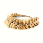 1tk Klassikaline 3-sooneline Punutud Peav&otilde;ru S&uuml;nteetiline Parukas Naistele., Geltona smėlio geltona