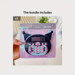 Hello Kitty Kuromi Mini Kalkulaator - Armas Elektrooniline & Kaasaskantav Arvutusvahend, Juoda*3
