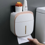 Kahekihiline Seinale Paigaldatav WC-paberi Hoidja, Veekindel.