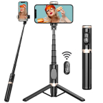 Selfiepulk Selfiekepp Integreeritud Kandekottiga Eemaldatav Pult Teleskoopvars.