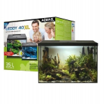 Akvaarium Aquael Leddy 40 XL D&N 2.0 35L, must, koos varustusega
