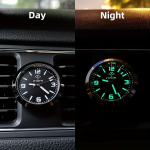 Helendav Autokell Mini Kvarts Analoog Armatuurlaud Kell Glowing Numbrid. , 1vnt sidabrinis dėklas