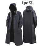 Veekindel EVA vihmamantel t&auml;iskasvanutele - unisex, kapuutsiga pikk v&auml;litegevusteks. , XL