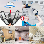 YUNNOVA 1tk LED garaaživalgusti 6500K p&auml;evavalgus lakke. , 1vnt - 10+1 plok&scaron;tės*5