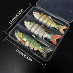 3tk 10cm/20g Loodiv Mitmeosaline Biooniline Lant, 6-osaline S&ouml;&ouml;t 2 Kolmikhaagiga Merep&uuml;&uuml;giks.