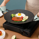 &Uuml;mmargune Malmist Grillpann Siseruumides ja V&auml;ljas K&uuml;psetamiseks, 28 cm / 11 colių