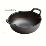1tk Premium Malm Wok - Katmata, S&uuml;gav Pann Kahe K&auml;epidemega, 1 vnt (vienas puodas be dangčio)