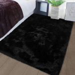 Must Kohev Vaip Pehme Dekoratiivne Ala Vaip, 31,49 * 70,86 colio / 80 * 180 cm
