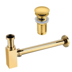 Komplekt Klik Klak C stopper koos &uuml;levooluga Gold + Sifon Square Gold