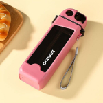 Lekkevaba Kandiline Veetops: Kaasaskantav 350ml/11.83oz Plastikust Veepudel Sobib &Otilde;ues Ja Reisile, Roosa